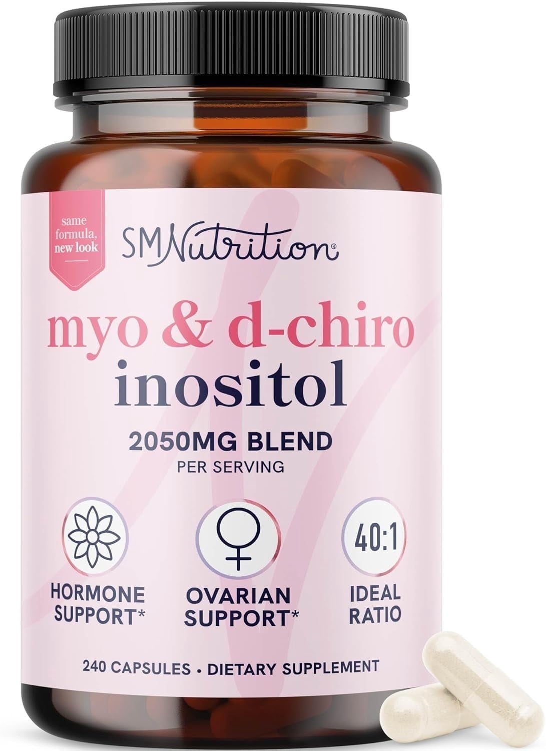 Smoky Mountain Naturals Myo-Inositol & D-Chiro Inositol 120 Ct - Walmart.com