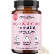 Myo-Inositol & D-Chiro Inositol for Menstrual Cycle, Fertility & Ovarian Health Support | 40:1 Ratio | 120 Ct