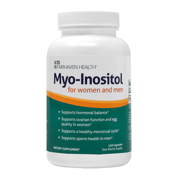 Myo Inositol Fertility Supplement, Supports Healthy Ovulation and Egg Quality, 500 mg, 120 Veg Capsules