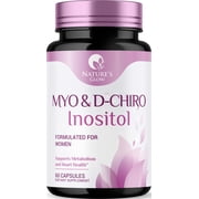 Myo Inositol Supplement & D Chiro, Premium 40:1 Ratio Myo-Inositol & D-Chiro, Natural Balance & Ovarian Health Support, Vitamin B8 Supplement - 60 Capsules (30 Day Supply)