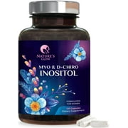 Myo Inositol Supplement & D Chiro, Premium 401 Ratio Myo-Inositol & D-Chiro, Natural Balance & Ovarian Health Support, Vitamin B8 Supplement - 120 Capsules 60 Day Supply