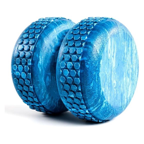 Myo-, Textured Massage Therapy Aid for Recovery, Myofascial Release and Spinal Alignment, 6 x 6 Inches, Blue Marble (80675)