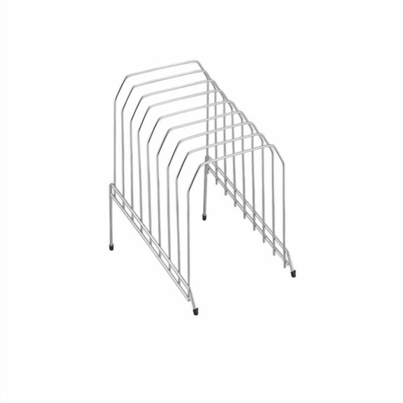 Staples Metal Incline Desktop File Sorter 8 Compartments Chrome (10853)