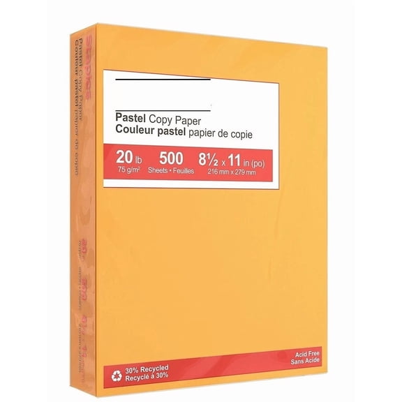 Myofficeinnovations Pastel Colored Copy Paper 8 1/2" X 11" Goldenrod Ream 490944