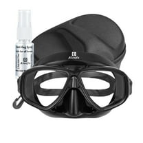 Myopia Diving Mask - Tempered Glass Lenses with Case & Anti-Fog Spray