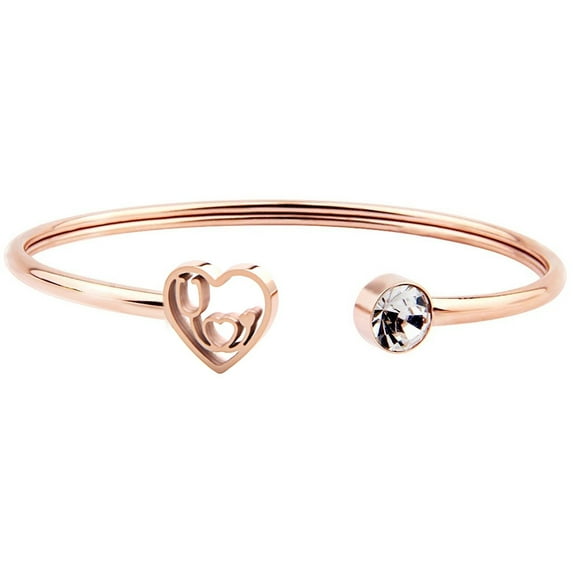 Myospark Rose Gold Stethoscope Jewelry Nurse Stethoscope Bracelet Cuff Bangle for Nurse Day Gift