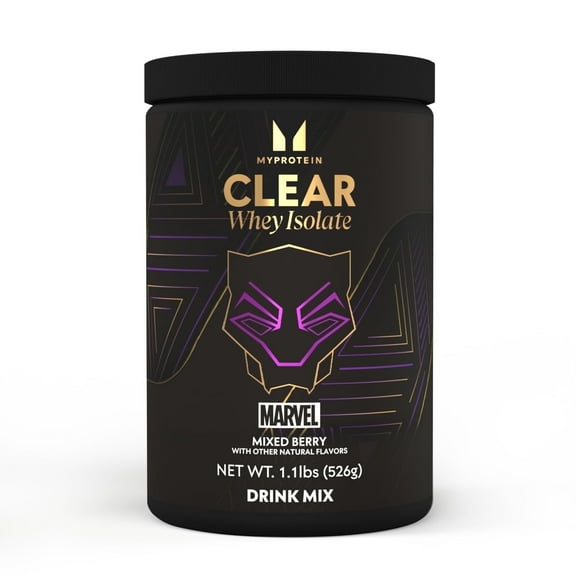 Myprotein Clear Whey Isolate Marvel Black Panther Mixed Berry 1.1 lbs, 20 Servings