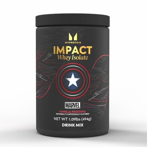 Myprotein Impact Whey Isolate Marvel (USA) Vanilla Frosting, 1.1 lbs, 17 Servings