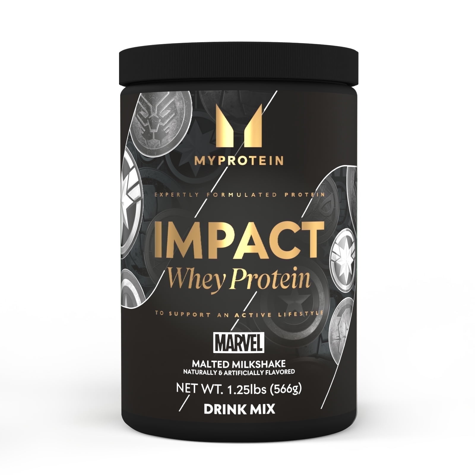 Myprotein Impact Whey Protein, Marvel Movie Theme, Cookies and Cream, 1.1 lbs, 15 Servings
