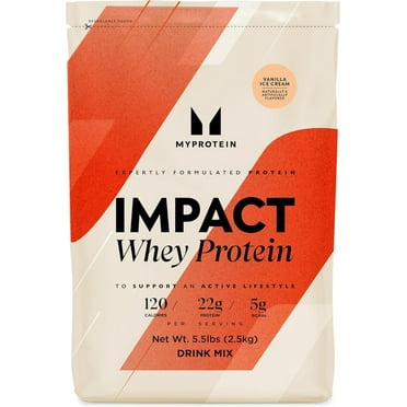 Myprotein Impact Whey Protein Powder- Vanilla Ice Cream 5.5lbs