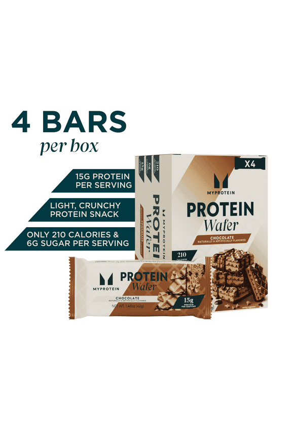 Crunchy Chocolate Protein Wafers - 4 Pack High Protein Bars