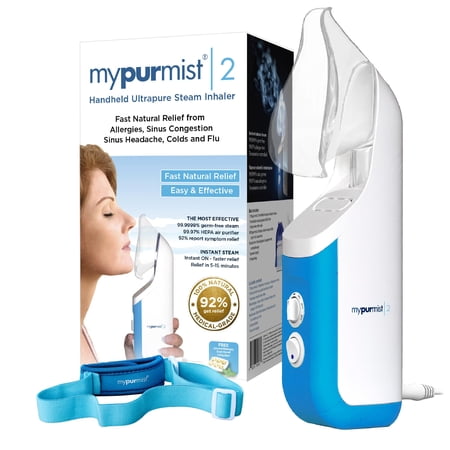 Mypurmist 2 Ultrapure Personal Handheld Vaporizer and Humidifier (Plug-in), and Steam Inhaler