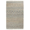 thumbnail image 1 of Myra 3 x 8 Area Rug, Soft Handwoven Moroccan Pattern, Brown and Blue Jute, 1 of 5