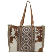 MYRA BAG Women's Elisa Weekender Tote Brown One Size