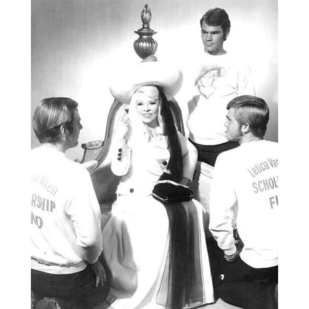 Myra Breckinridge Mae West surrounded by young men 8x10 inch photo