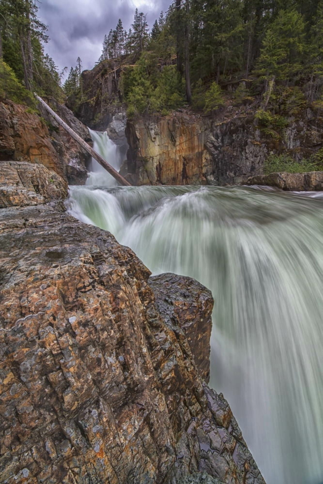 Myra Falls Strathcona Provincial park British Columbia Canada Canvas Art - Robert Postma Design Pics (24 x 38)
