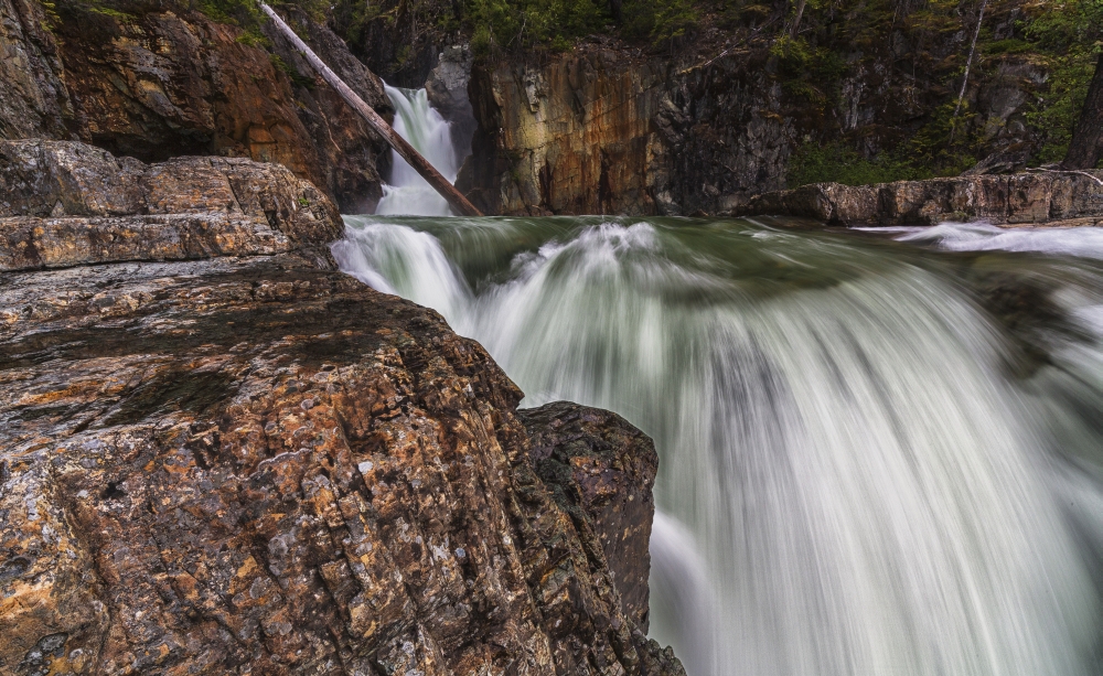 Myra Falls Strathcona Provincial park British Columbia Canada Canvas Art - Robert Postma Design Pics (38 x 24)