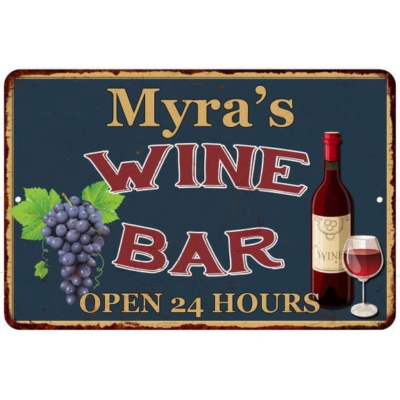 Myra's Green Wine Bar Wall Dcor Kitchen Gift 12x18 Metal 112180043091