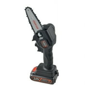 Myriann 4" Cordless Electric Mini Chainsaw, One-Hand Pruning Shears for Tree Branch and Wood Cutting