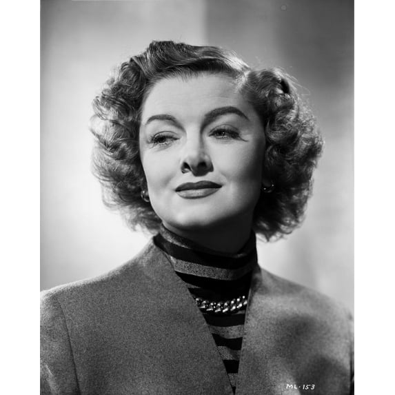 Myrna Loy Black and White Portrait Photo Print (24 x 30)