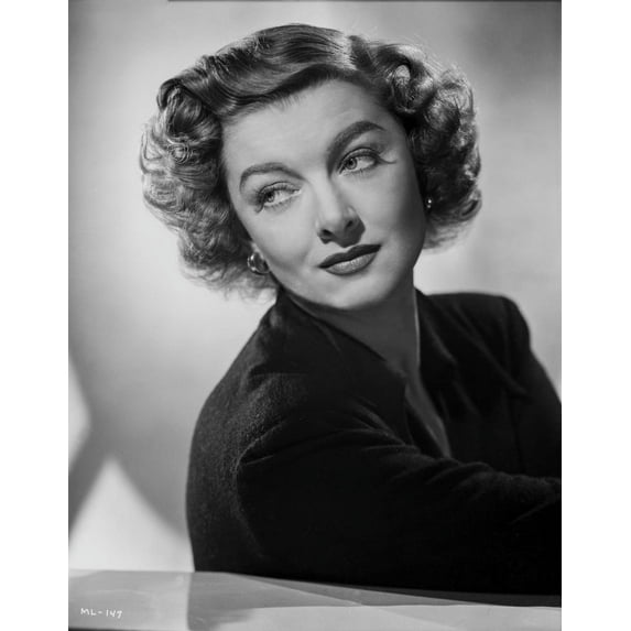 Myrna Loy Looking Away in Classic Photo Print (8 x 10)