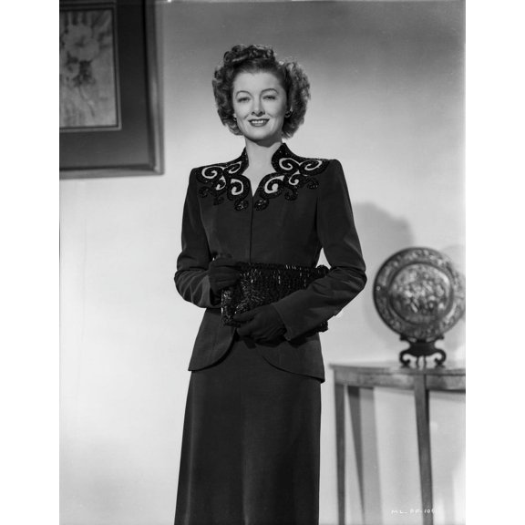 Myrna Loy in Black Dress posed Photo Print (8 x 10)