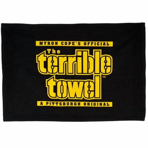 Myron Cope's Official - The Terrible Towel - A Pittsburgh Original - Black