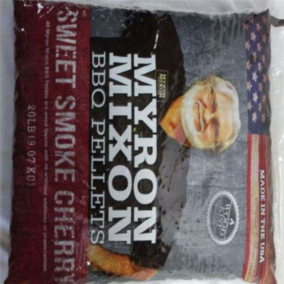Myron Mixon 8063961 20 lbs Sweet Smoke BBQ All Natural Wood Pellets, Cherry