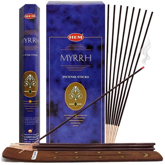 Myrrh Incense Sticks And Incense Stick Holder Bundle Insence Insense Hem Incense Sticks