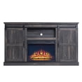 thumbnail image 1 of Myrtle 60" Fireplace with 2 Sliding Doors and Media Wire Management Oak, 1 of 7