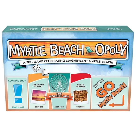 Late For The Sky: Myrtle Beach-Opoly - Vacation Destination Themed Opoly-Style Board Game, Family Strategy, 2-6 Players, Traditional or 1hr Version