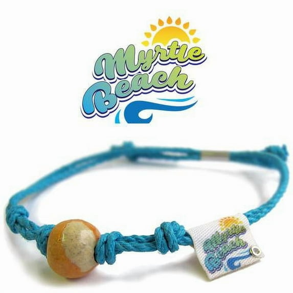 Myrtle Beach, SC Earth Bands Bracelet | Eco Friendly | Natural Hemp | Vegan Boho | Custom Jewelry | Handmade w/ Earth & Sand