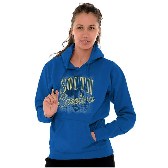 Myrtle Beach South Carolina Palm Tree Unisex Plus Fleece Graphic Hoodie Brisco Brands 4X