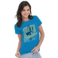 thumbnail image 1 of Myrtle Beach South Carolina Palm Tree Womens Slim Fit Graphic Tee Brisco Brands S, 1 of 2