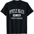 thumbnail image 1 of Myrtle Beach South Carolina SC Vintage Established Sports T-Shirt, 1 of 3