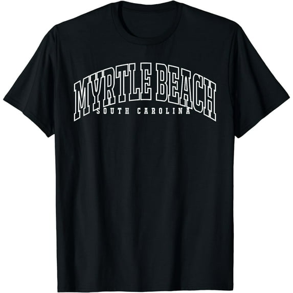 Myrtle Beach South Carolina SC Vintage Throwback Athletic T-Shirt