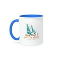 thumbnail image 1 of 3dRose, Myrtle Beach- South Carolina- Vintage Travel Design, 15oz Two-Tone Blue Mug, 1 of 7