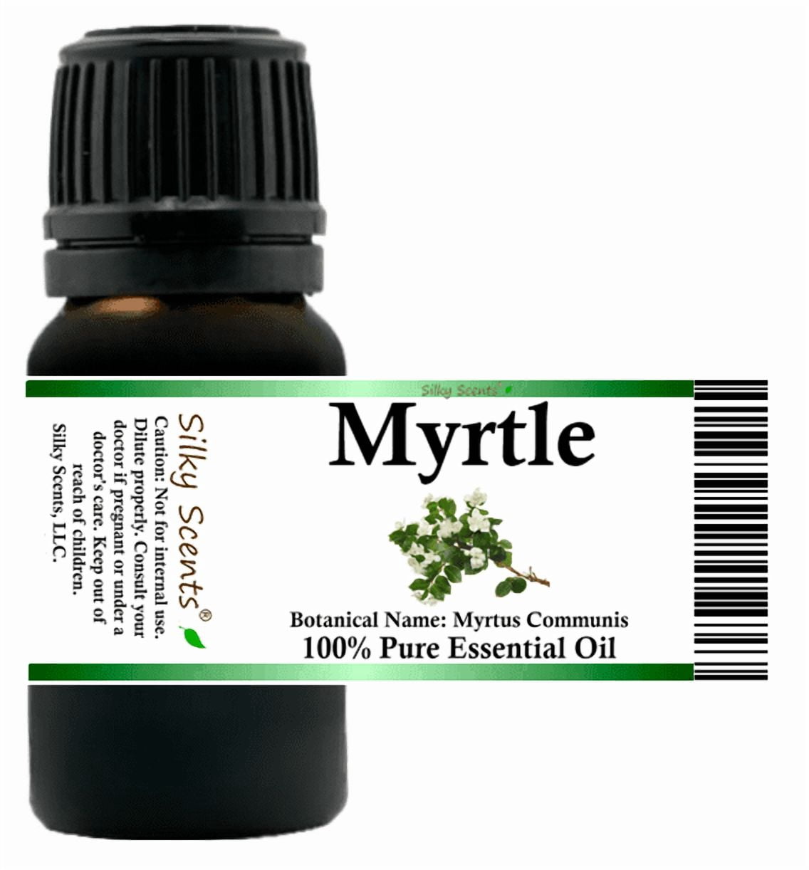 Myrtle Essential Oil 15 ml (1/2 fl oz) - 100% Pure and Natural by Silky Scents
