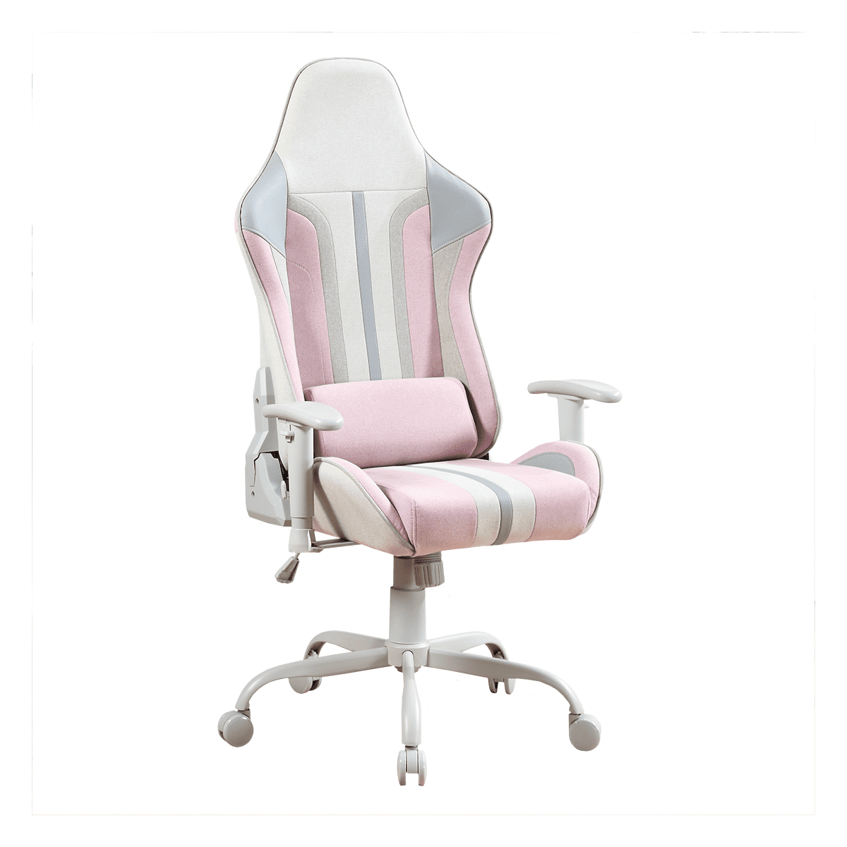 Gray and pink gaming chair discount