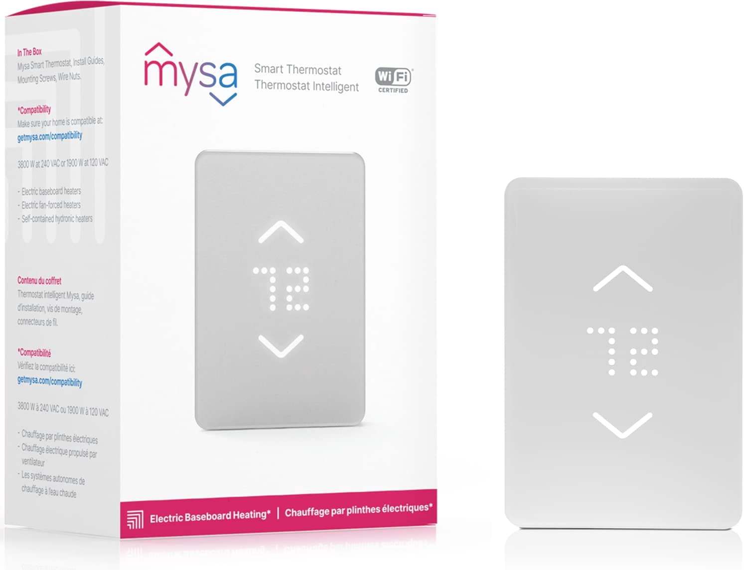 Mysa Smart Thermostat for Electric Baseboard Heaters and In-wall ...