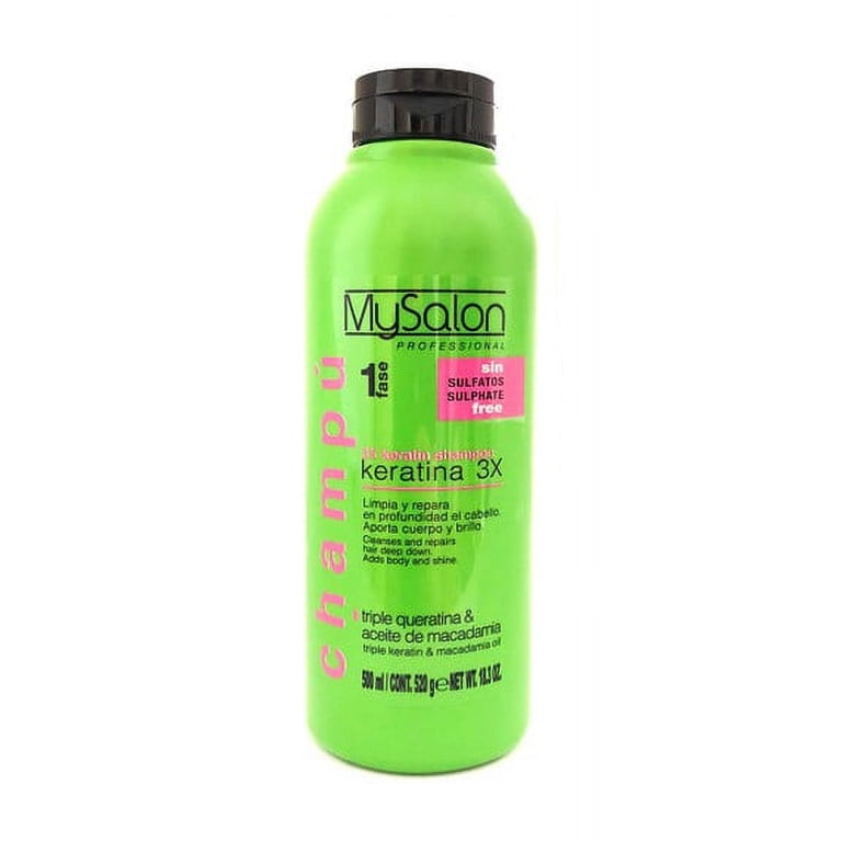 シャンプー mykey Mysalon Professional 3x Keratin Hair Shampoo 18.3oz - Triple