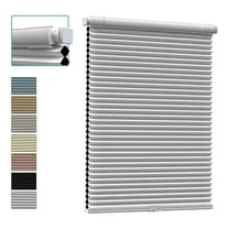 Myshade No Drill Blackout Shades Tension Cordless Cellular Blinds for Indoor Windows No Tools Window Blinds & Shades