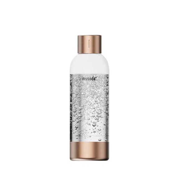 Mysoda Premium Water Bottle BPA Free Quick Lock Soda Machine Bottle 1L Copper Reusable