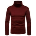 thumbnail image 1 of Mysszz Men's High Collar Long Sleeve Warm Shirts Tops, 1 of 4