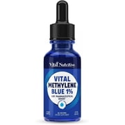 Vital Methylene Blue Drops 1%   Pharmaceutical Grade Methylene Blue for Humans, Supports Cellular Energy & Cognitive Balance, Vegan, Non-GMO   1 fl oz 30 mL