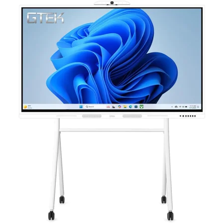 GTek 65" Smart Board, 4K UHD Interactive Whiteboard, Touch Screen Digital Electronic Whiteboard with Android 13 (8+128GB) & Windows i7 Dual OS for Classroom, Office, Business and Home (65B1TWAR8128i7)