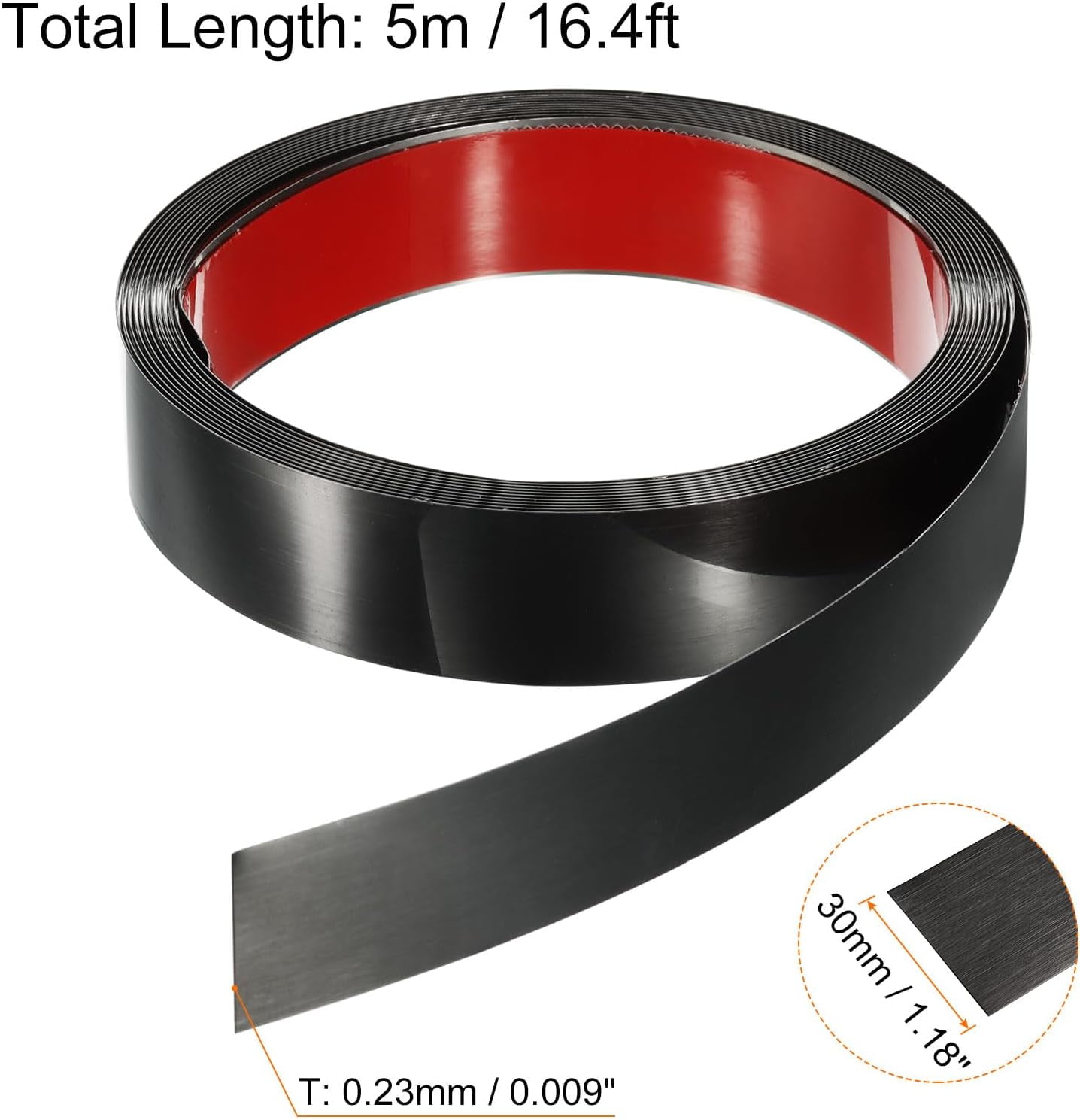 16.4ft X 0.31" Wall Trim Peel And Stick Molding Trim Frame Flexible PVC Self Adhesive Diy Accent Strip Wall Ceiling Floor Cabinet Tile Edge Borders Mirror - View #3