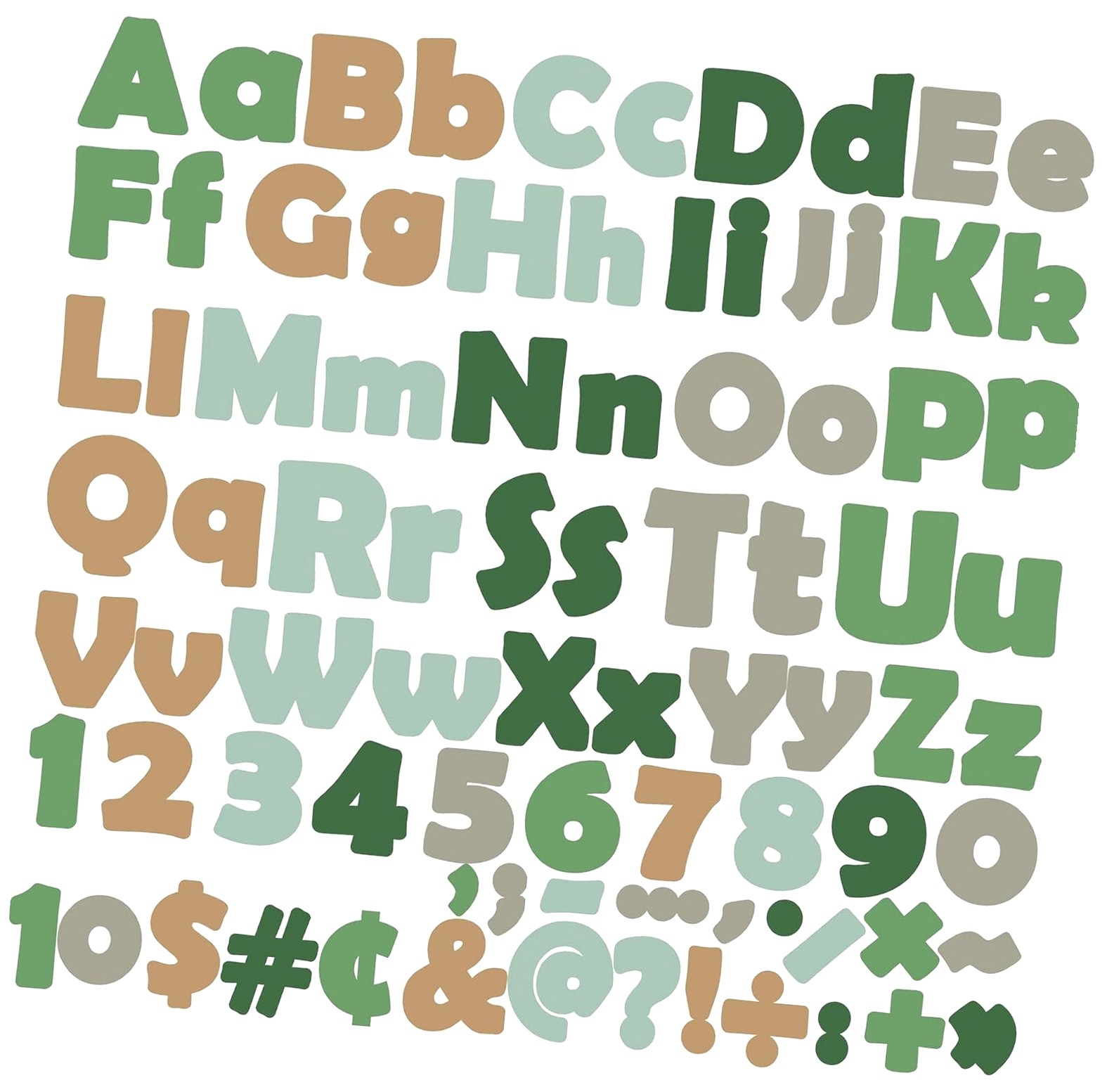 Myst Design 260 PCS Bulletin Letters for Classroom 4” Letter Combo Pack ...