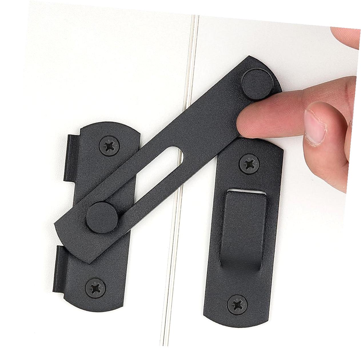 5-Pack Barn Door Latches – 3 Colors Stainless Steel Gate Lock, 2.75 X 2 Inch, For Sliding Doors, Cabinets, Closets & Fences