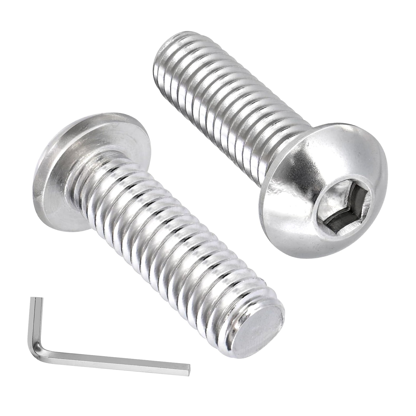 30-Pack 3/8-16 Acorn Cap Nuts - 304 Stainless Steel, Hex Dome Head, 9/16" Drive
